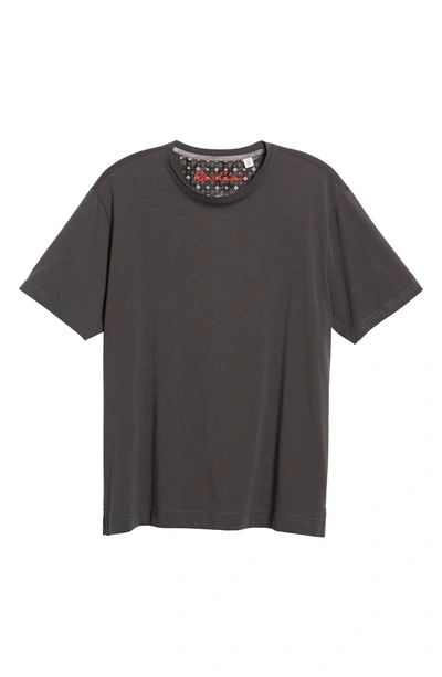 Shop Robert Graham Neo T-shirt In Charcoal