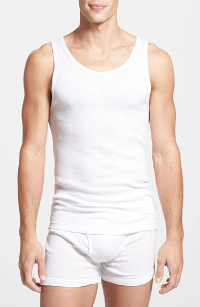 Shop Calvin Klein Classic Fit 3-pack Cotton Tank Top In White