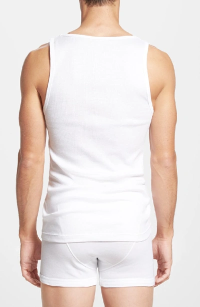 Shop Calvin Klein Classic Fit 3-pack Cotton Tank Top In White