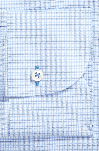 Shop Ike Behar Regular Fit Check Dress Shirt In Blue