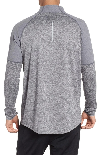 Shop Nike Element Hz 2.0 Performance Pullover In Dark Grey/ Heather