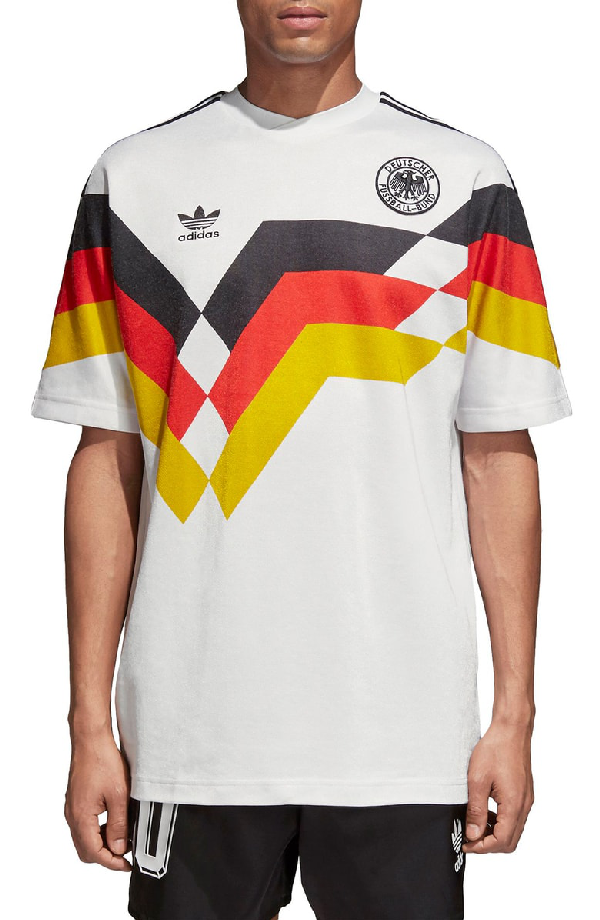 Adidas Originals Retro Germany Soccer Jersey In White Ce2343 ... Adidas Originals Retro Germany Soccer Jersey In White Ce2343 ...