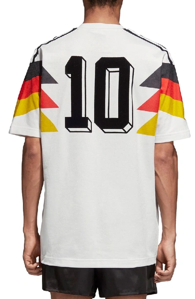 Shop Adidas Originals Adidas Original Germany 1990 Soccer Jersey In White