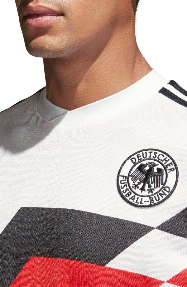 Adidas Originals Retro Germany Soccer Jersey In White Ce2343 