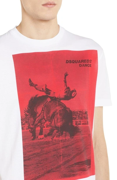 Shop Dsquared2 Rodeo Graphic T-shirt In White