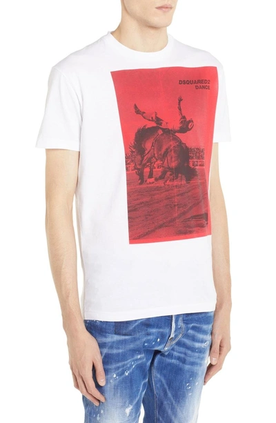 Shop Dsquared2 Rodeo Graphic T-shirt In White