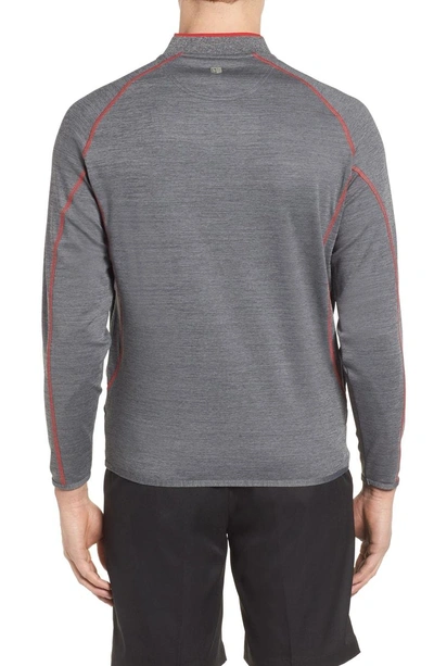 Shop Bobby Jones R18 Tech F1 Quarter Zip Pullover In Charcoal Heather