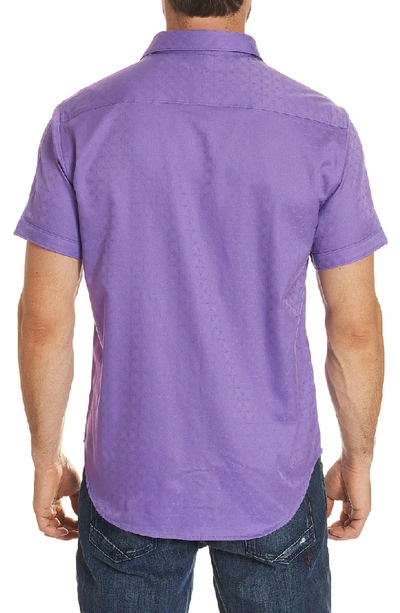 Shop Robert Graham Diamante Classic Fit Sport Shirt In Purple