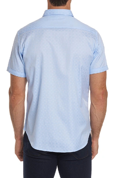 Shop Robert Graham Diamante Classic Fit Sport Shirt In Light Blue