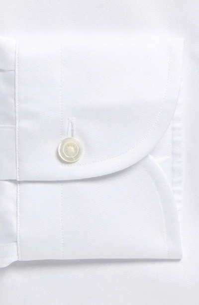Shop Ledbury Classic Fit Fine Twill Dress Shirt In White
