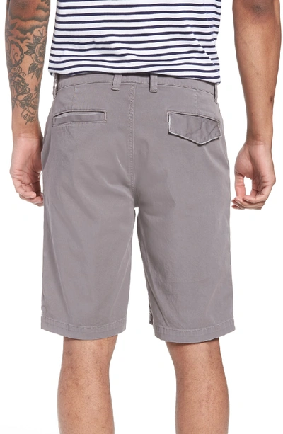 Shop Hudson Clint Chino Shorts In Grey