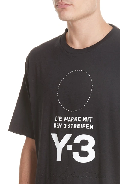 Shop Y-3 Stat Logo T-shirt In Black