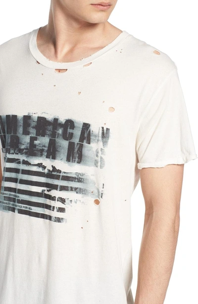 Shop The People Vs . American Dreams Distressed Graphic T-shirt In White