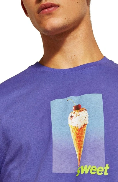 Shop Topman Ice Cream T-shirt In Purple Multi