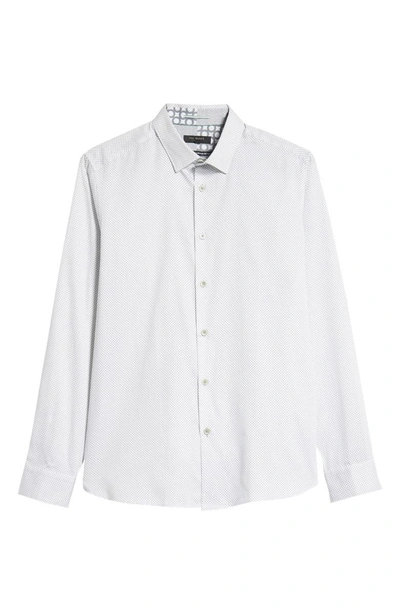Shop Ted Baker Boomtown Geo Print Sport Shirt In White