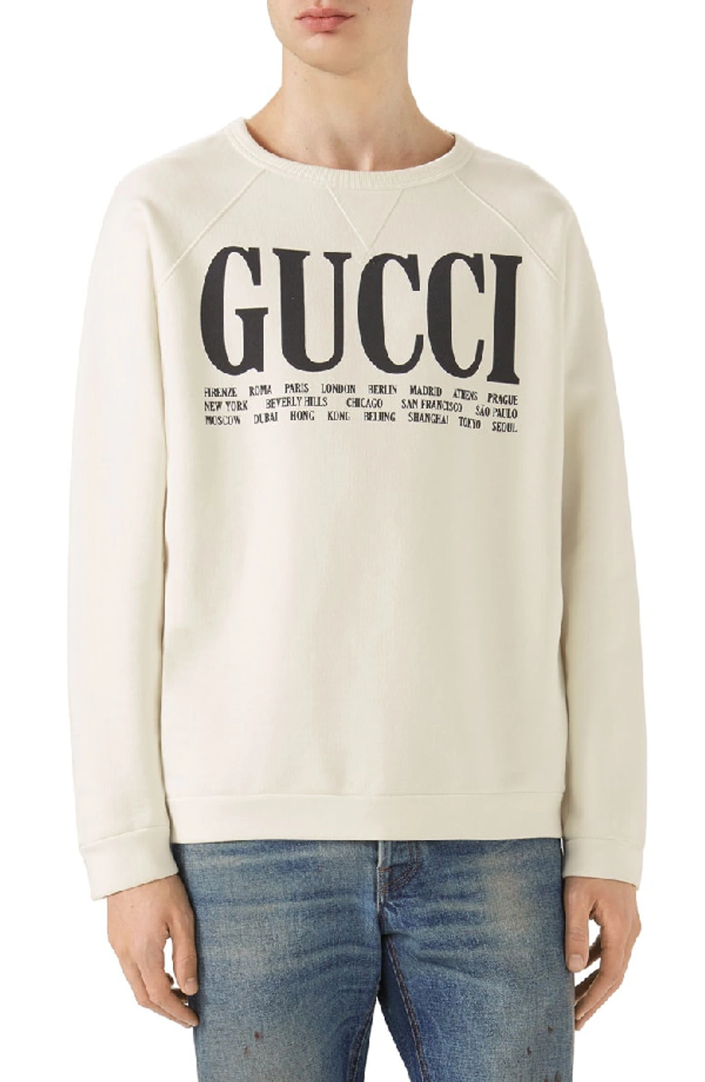 Gucci cities hoodie white outlet