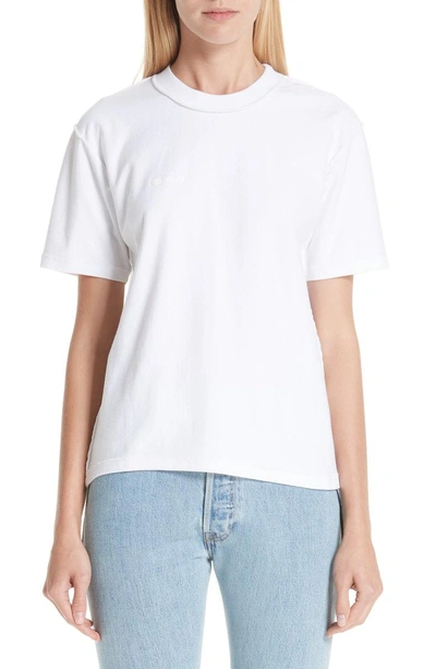 Shop Vetements Fitted Inside-out Tee In White