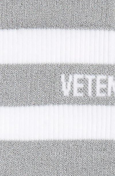 Shop Vetements Reflective Socks In Grey/ Reflective