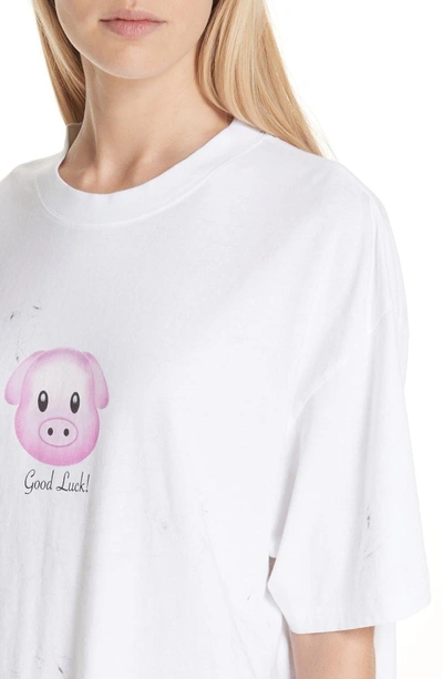 Shop Vetements Lucky Pig Tee In White