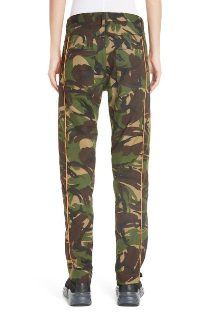 Shop Martine Rose Camo Trousers In Green