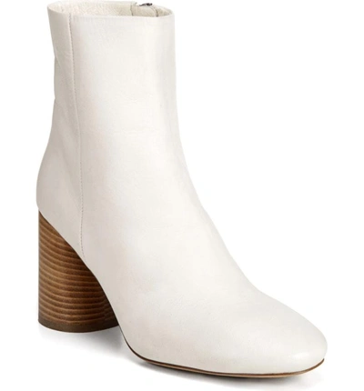 Shop Vince Ridley Bootie In Cream Leather