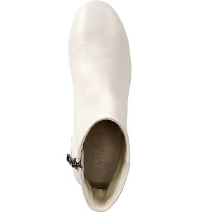 Shop Vince Ridley Bootie In Cream Leather