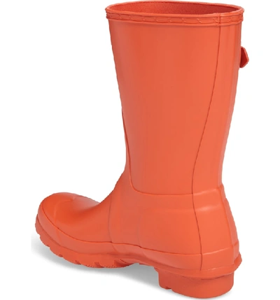 Shop Hunter 'original Short' Rain Boot In Orange