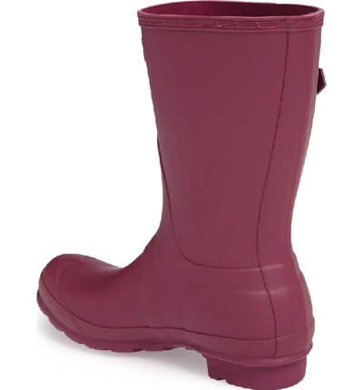 Shop Hunter 'original Short' Rain Boot In Violet