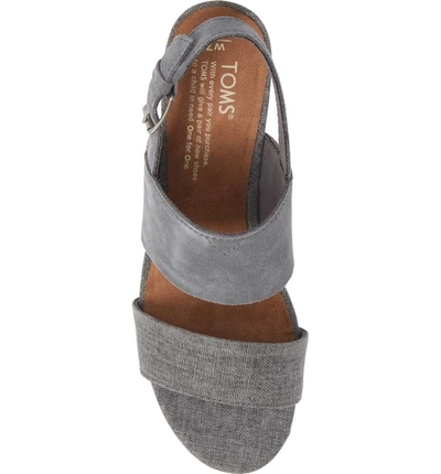 Shop Toms Poppy Sandal In Shade Suede