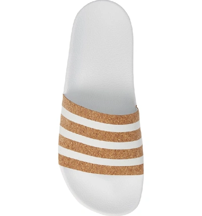 Shop Adidas Originals 'adilette' Slide Sandal In White/ White