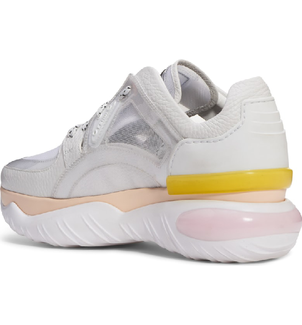 fendi sheer panels chunky sneakers