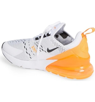 Shop Nike Air Max 270 Sneaker In White/ Black/ Total Orange
