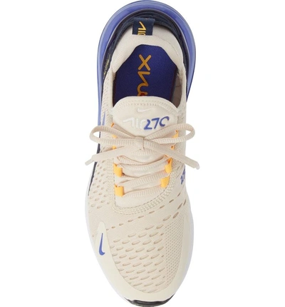 Shop Nike Air Max 270 Sneaker In Light Cream/ Violet/ Navy