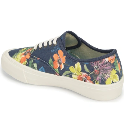 Shop Seavees X Trina Turk Legend Sneaker In Navy Chrysanthemum
