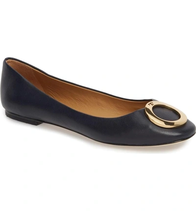Shop Tory Burch Caterina Ballet Flat In Perfect Navy