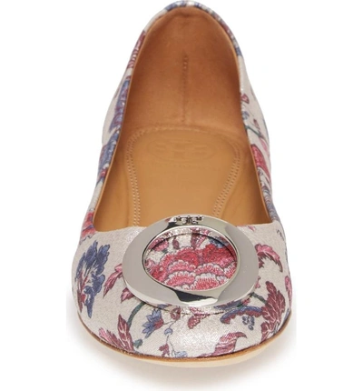 Shop Tory Burch Caterina Ballet Flat In Multi Happy Times