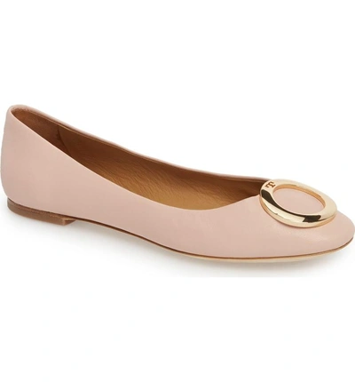 Shop Tory Burch Caterina Ballet Flat In Sea Shell Pink