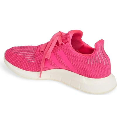 Shop Adidas Originals Swift Run Sneaker In Shock Pink/ Off White