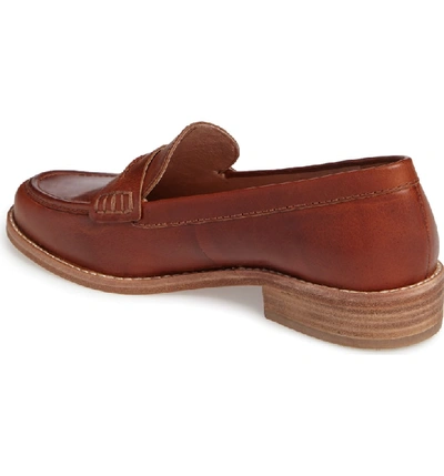 Shop Madewell The Elinor Loafer In Dark Chestnut Leather