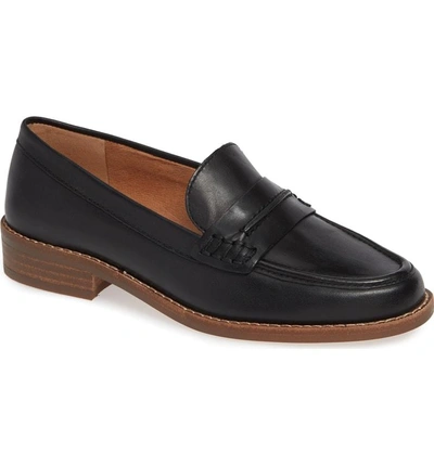 Shop Madewell The Elinor Loafer In Black Leather