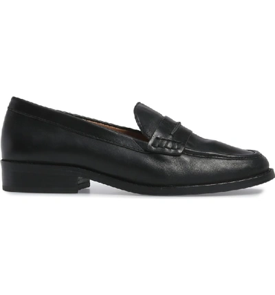 Shop Madewell The Elinor Loafer In True Black Leather