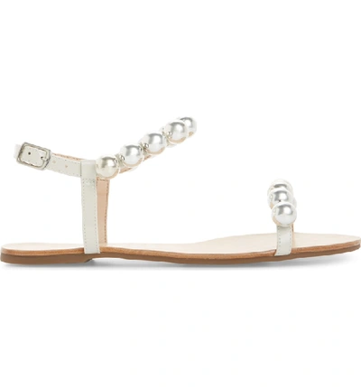 Shop Schutz Hebe Ankle Strap Sandal In Pearl Leather
