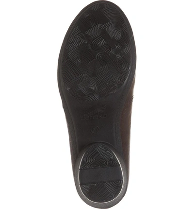 Shop Dansko Robin Shoe In Chocolate Burnished Leather