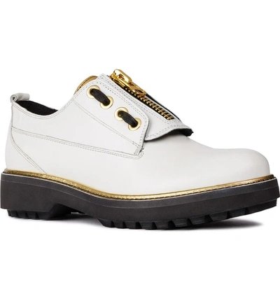 Shop Geox Asheely Oxford In White Leather