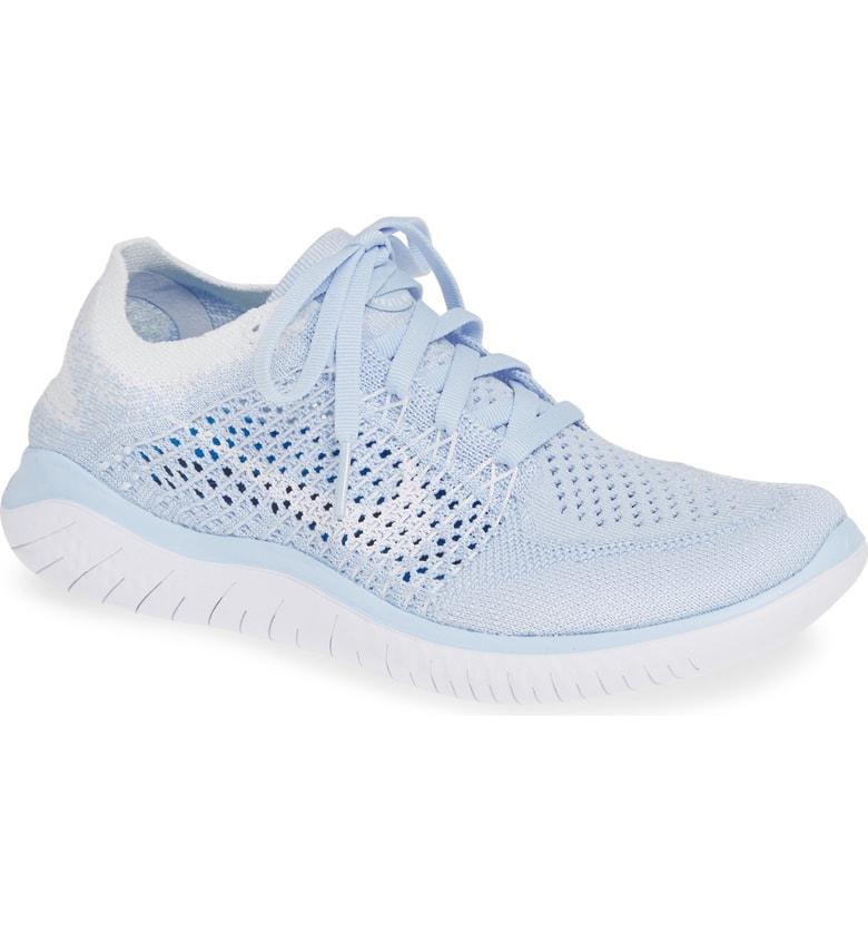 nike free rn flyknit 2018 women's blue