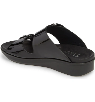Shop Munro Maclaine Sandal In Black Patent Leather