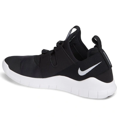 Shop Nike Free Rn Commuter 2018 Running Shoe In Black/ White