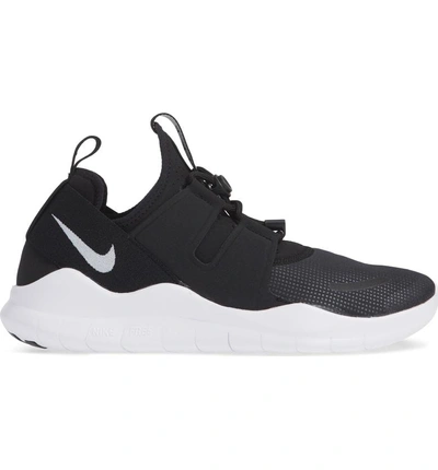 Shop Nike Free Rn Commuter 2018 Running Shoe In Black/ White