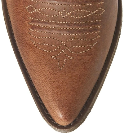 Shop Ariat Round-up Johanna Western Boot In Pearl Leather