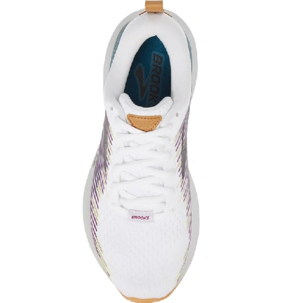 Shop Brooks Levitate Running Shoe In White/ Purple